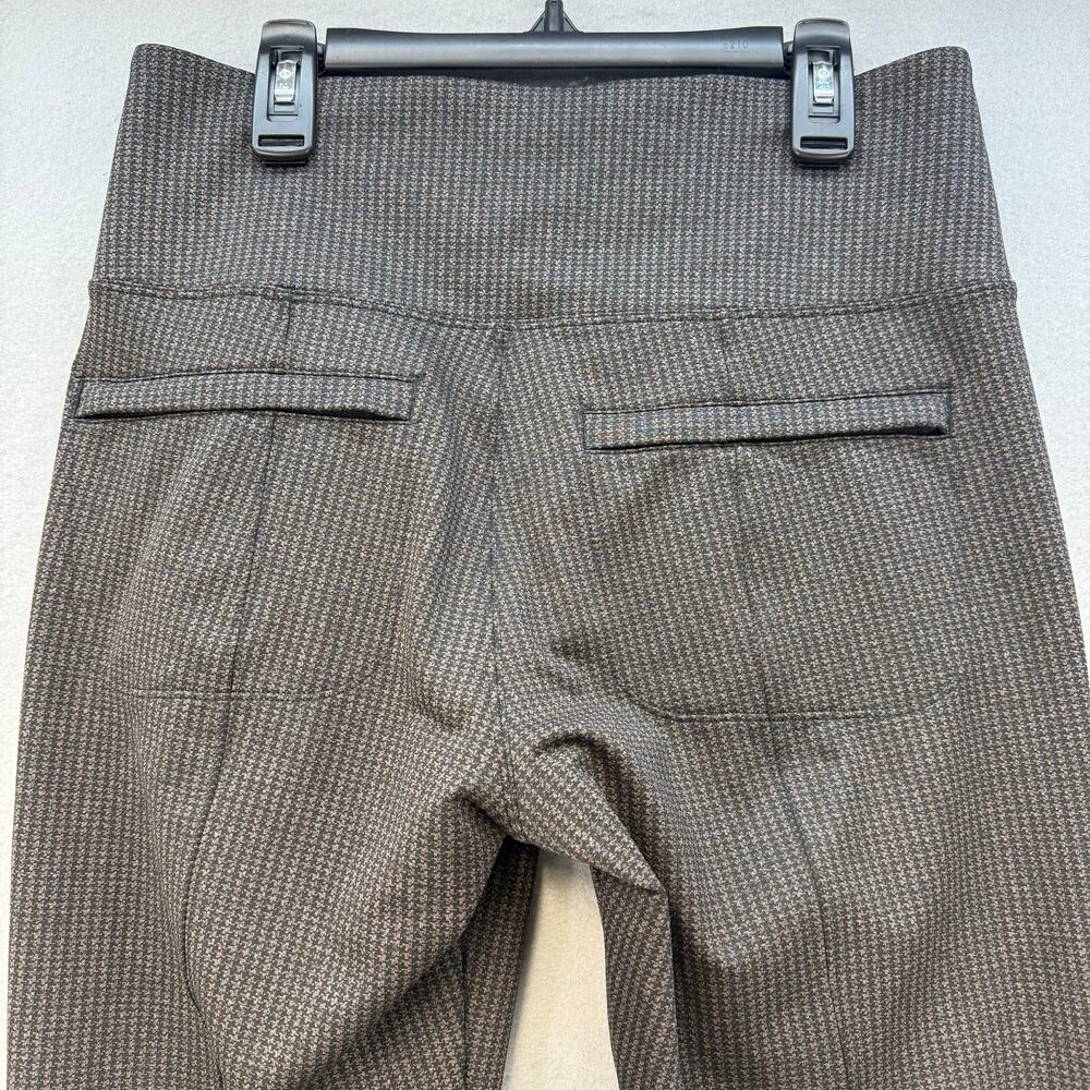 Athleta Delancey Houndstooth Tight Women's M Brown Black Business Casual EUC - Picture 4 of 15